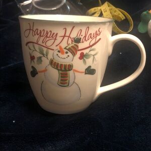 Pfaltzgraff Winterberry Snowman Mug with ornament